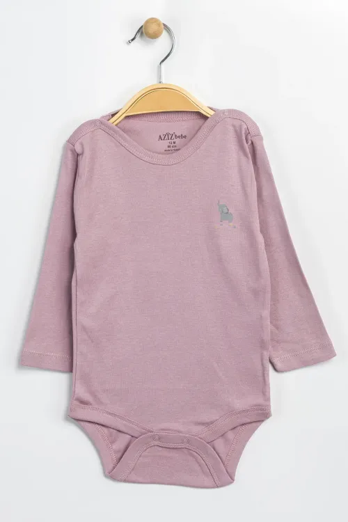 Aziz Bebe Erkek Kız Bebek Çıtçıtlı % 100 Pamuk Body & Zıbın 12 Ay - 36 Ay