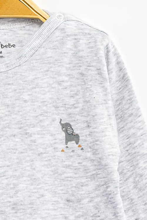 Aziz Bebe Erkek Kız Bebek Çıtçıtlı % 100 Pamuk Body & Zıbın 12 Ay - 36 Ay