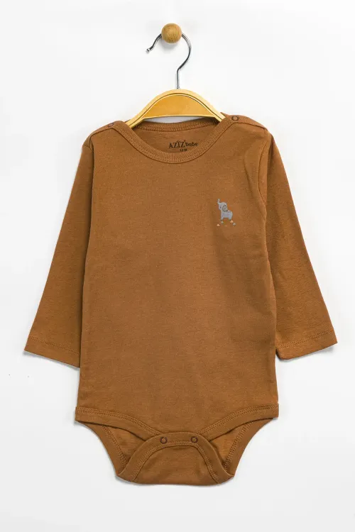Aziz Bebe Erkek Kız Bebek Çıtçıtlı % 100 Pamuk Body & Zıbın 12 Ay - 36 Ay