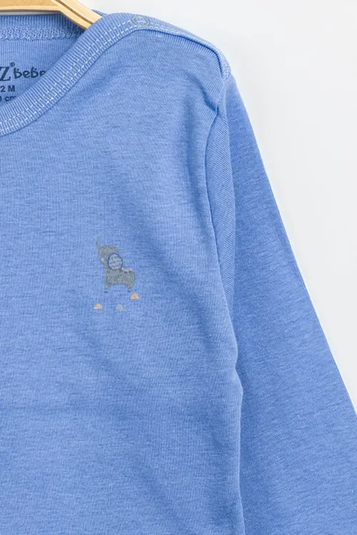 Aziz Bebe Erkek Kız Bebek Çıtçıtlı % 100 Pamuk Body & Zıbın 12 Ay - 36 Ay