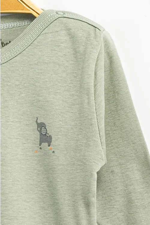 Aziz Bebe Erkek Kız Bebek Çıtçıtlı % 100 Pamuk Body & Zıbın 12 Ay - 36 Ay