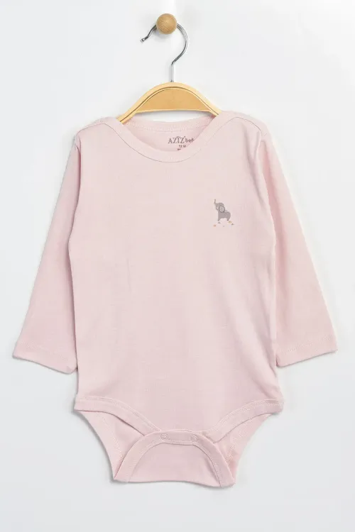 Aziz Bebe Erkek Kız Bebek Çıtçıtlı % 100 Pamuk Body & Zıbın 12 Ay - 36 Ay