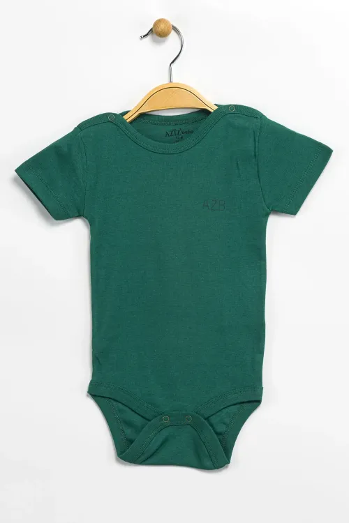 Aziz Bebe Erkek Kız Bebek Çıtçıtlı % 100 Pamuk Body & Zıbın