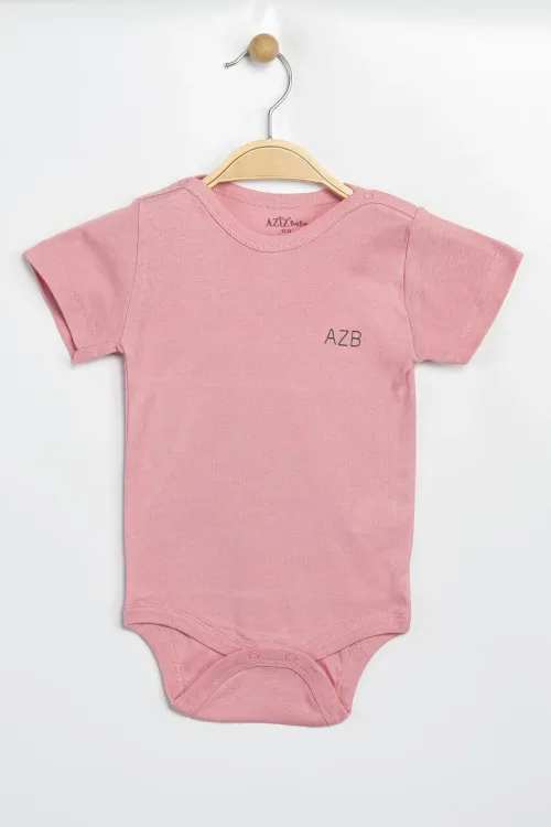 Aziz Bebe Erkek Kız Bebek Çıtçıtlı % 100 Pamuk Body & Zıbın