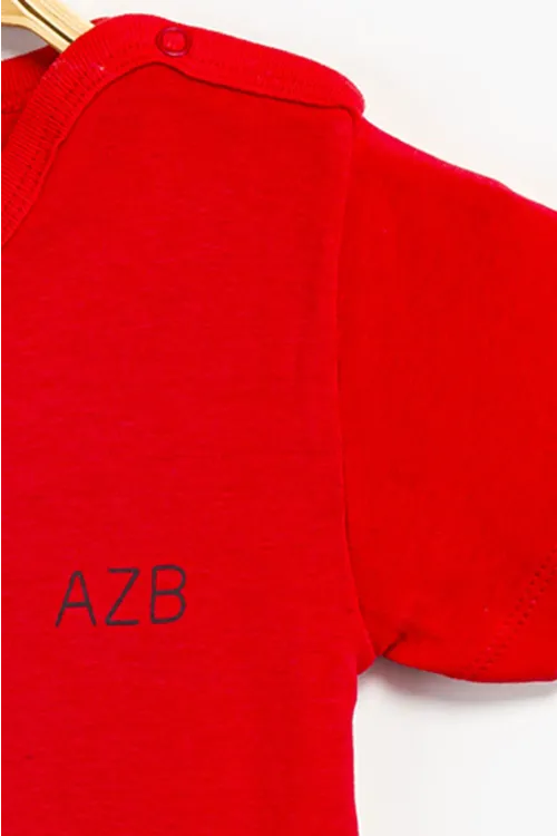 Aziz Bebe Erkek Kız Bebek Çıtçıtlı % 100 Pamuk Body & Zıbın