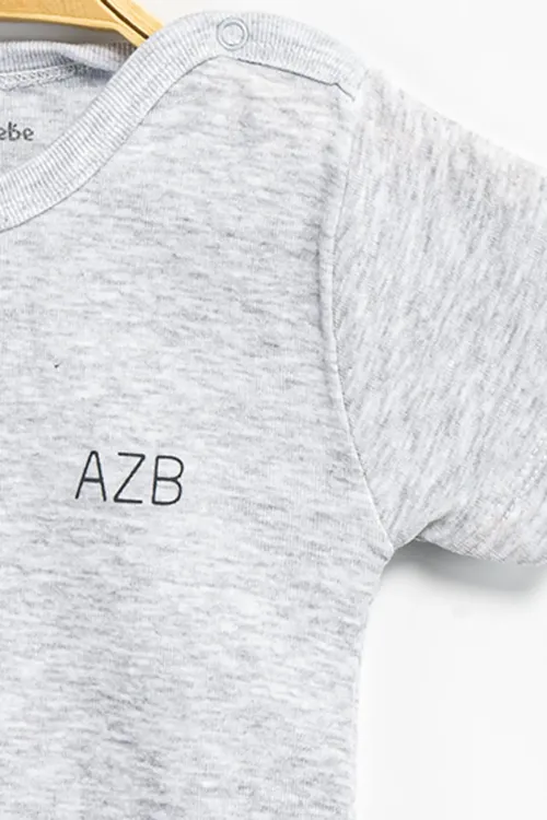 Aziz Bebe Erkek Kız Bebek Çıtçıtlı % 100 Pamuk Body & Zıbın