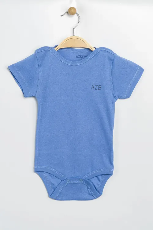 Aziz Bebe Erkek Kız Bebek Çıtçıtlı % 100 Pamuk Body & Zıbın
