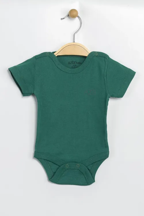 Aziz Bebe Erkek Kız Bebek Çıtçıtlı % 100 Pamuk Body & Zıbın