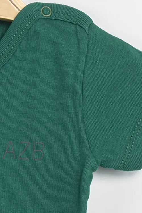 Aziz Bebe Erkek Kız Bebek Çıtçıtlı % 100 Pamuk Body & Zıbın