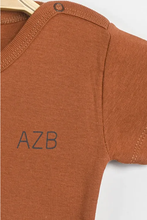 Aziz Bebe Erkek Kız Bebek Çıtçıtlı % 100 Pamuk Body & Zıbın