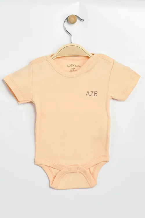 Aziz Bebe Erkek Kız Bebek Çıtçıtlı % 100 Pamuk Body & Zıbın