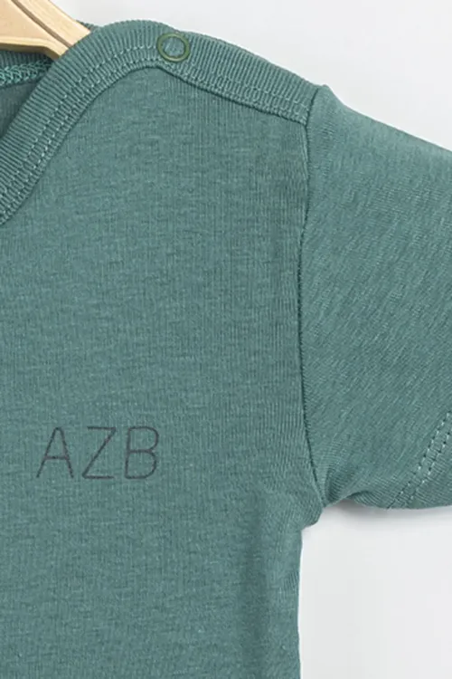 Aziz Bebe Erkek Kız Bebek Çıtçıtlı % 100 Pamuk Body & Zıbın