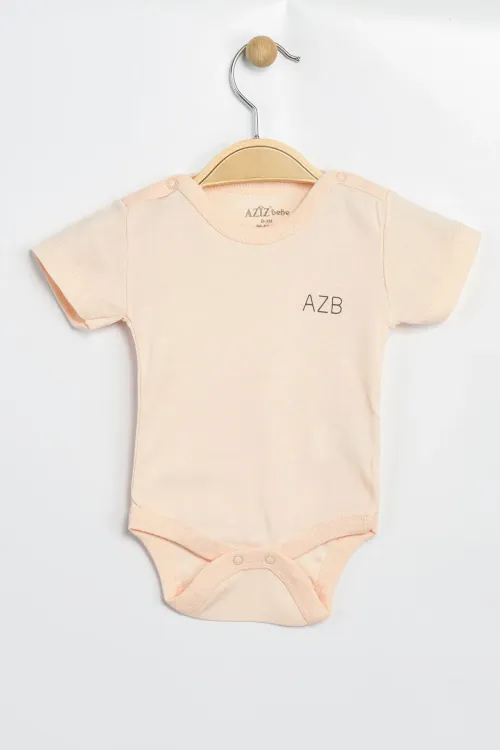 Aziz Bebe Erkek Kız Bebek Çıtçıtlı % 100 Pamuk Body & Zıbın