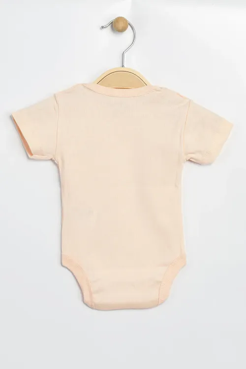 Aziz Bebe Erkek Kız Bebek Çıtçıtlı % 100 Pamuk Body & Zıbın