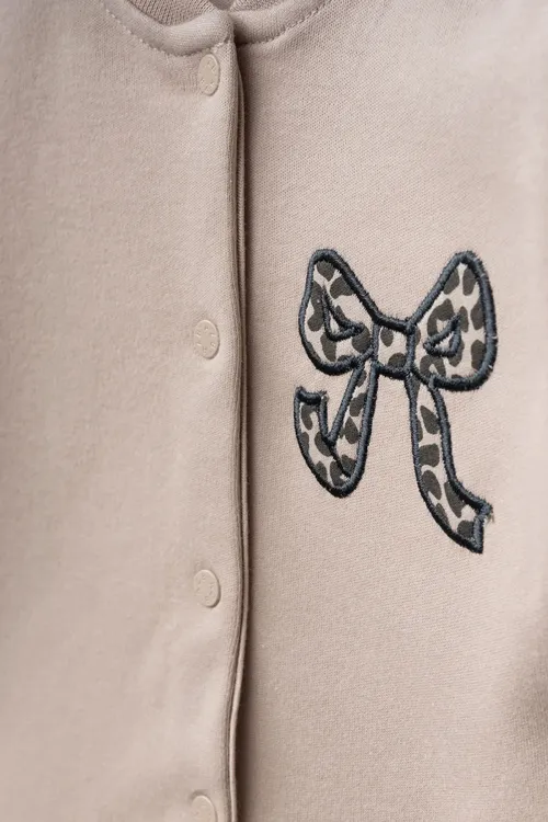 Aziz Bebe Kız Bebek % 100 Pamuk Zıbın Pantolon Bere 3 lü Alt Üst Bebek Takımı 0 Ay-6 Ay