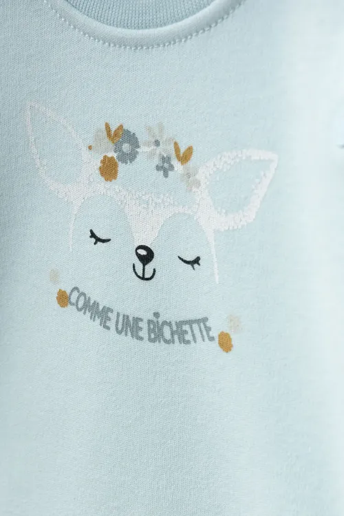 Kız Bebek Animal Desenli % 100 Pamuk 10  Lu Hastane Çıkış Seti 0 Ay - 3 Ay