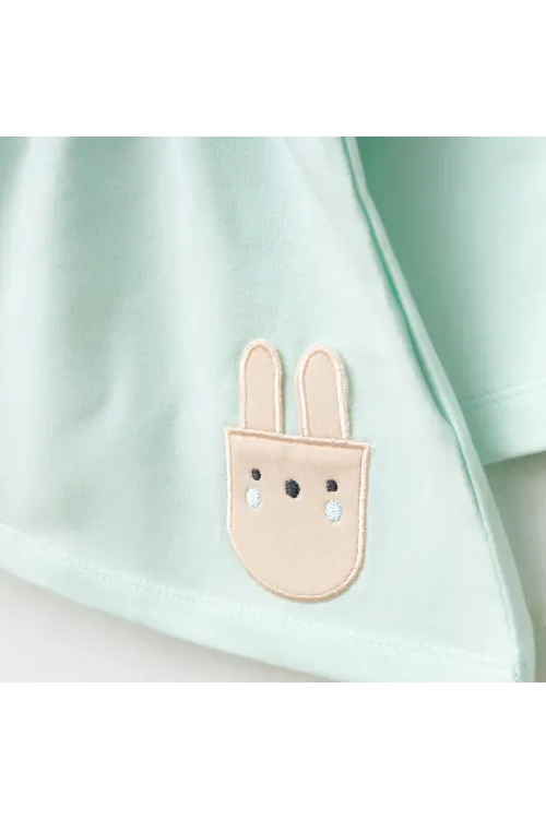 Kız Bebek Animal Desenli % 100 Pamuk Sweatshirt Pantolon 2  li Alt Üst Bebek Takımı 3 Ay-36 Ay