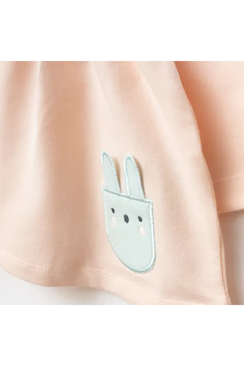 Kız Bebek Animal Desenli % 100 Pamuk Sweatshirt Pantolon 2  li Alt Üst Bebek Takımı 3 Ay-36 Ay