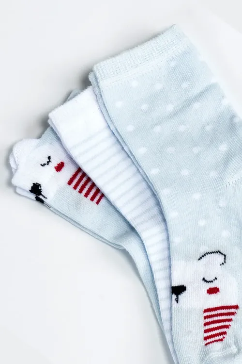 Kız Bebek Basic Dikişsiz 3  lü Soket Çorap 0 Ay - 36 Ay kontrol