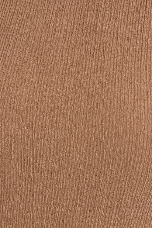 0430 Örme Bluz - Camel