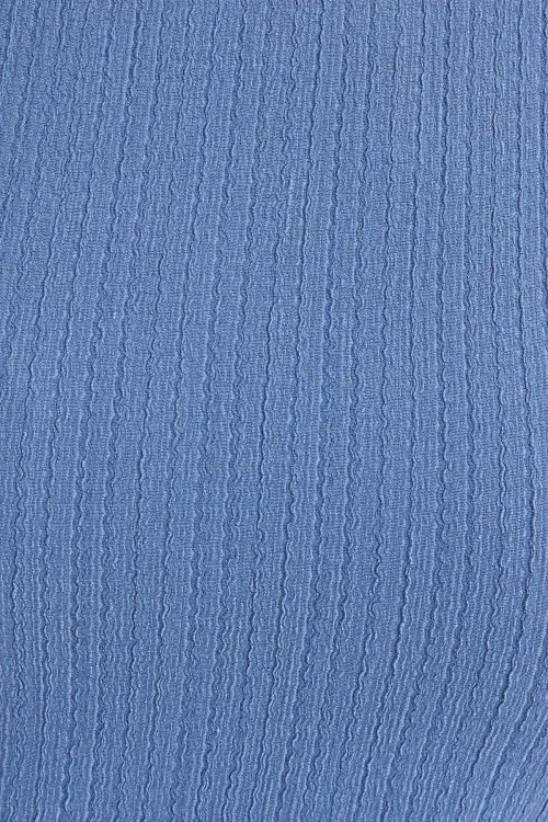 0430 Örme Bluz - İndigo