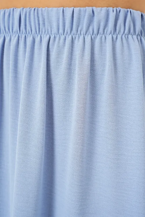 Kadın Ayrobin Uzun Etek 8048 - Mavi