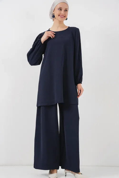Ayrobin Tunik Pantolon Alt Üst Takım 6712 - Lacivert