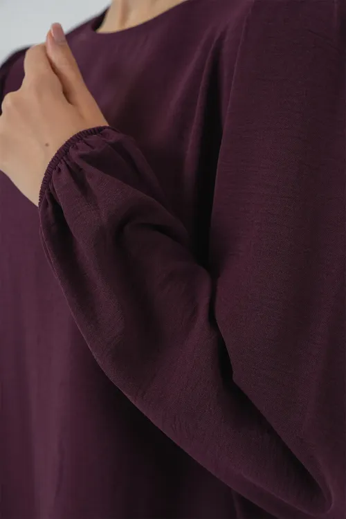Ayrobin Tunik Pantolon Alt Üst Takım 6712 - Mürdüm