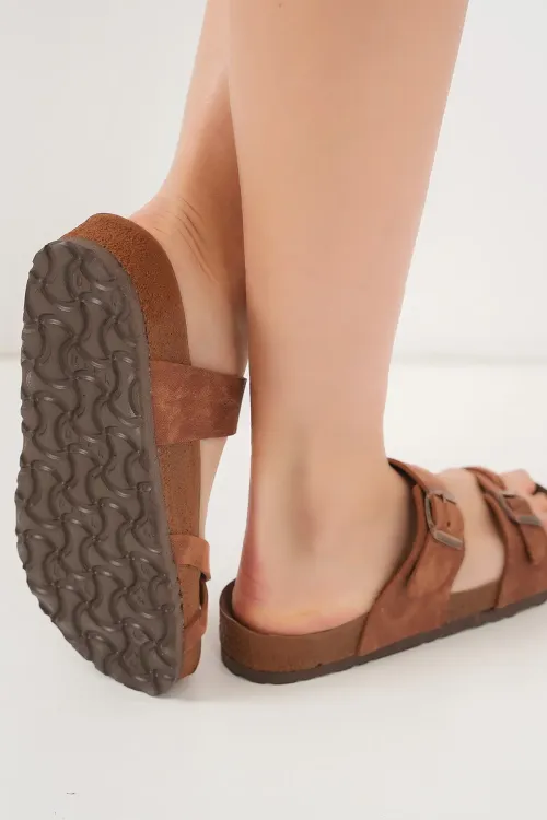 Unisex Ortopedik Terlik 010181 - Taba