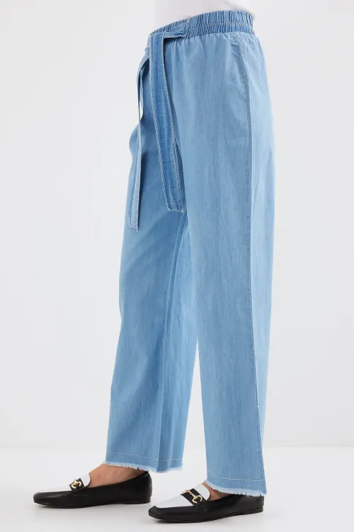 6469 BOL PAÇA JEANS PANTOLON - Mavi