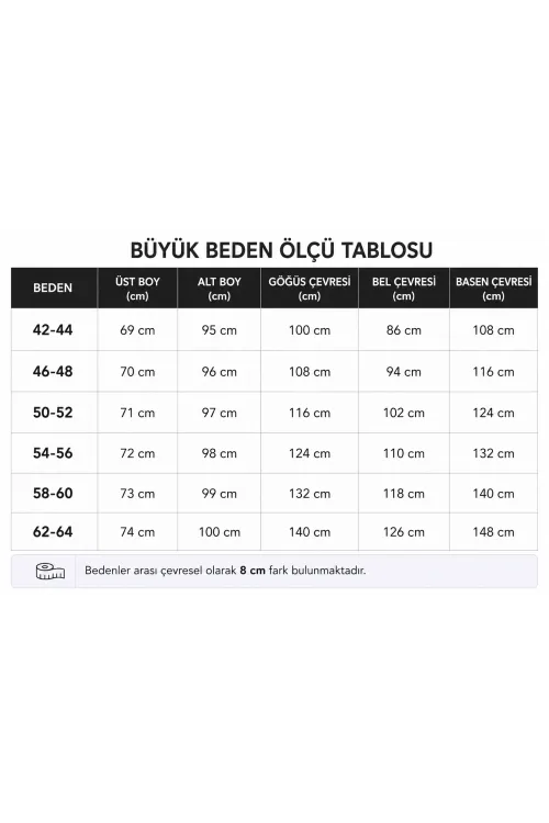 Kadın Büyük Beden Siyah Uzun Kol Takım 3 Düğmeli Cep Detaylı HZL26S-PR10171