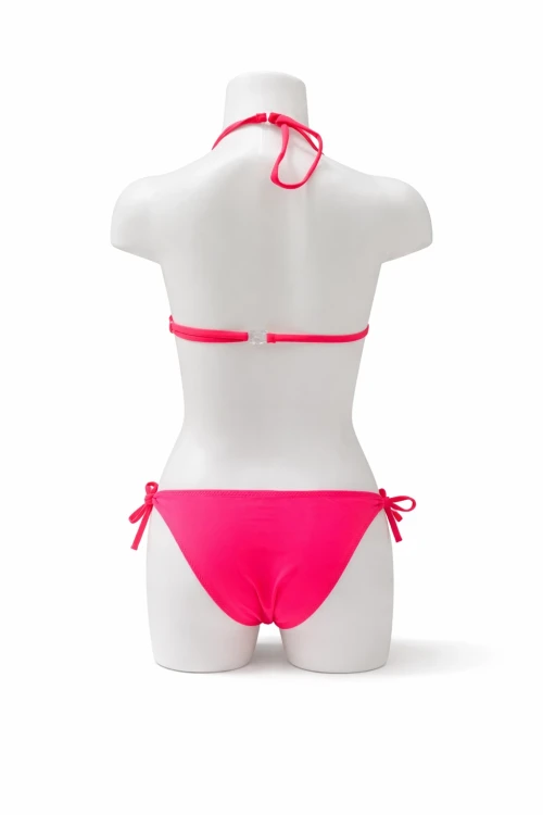 Kız Çocuk Neon Pembe Yeşil Unicorn Temalı Bikini Takım HZL25S-LC19049