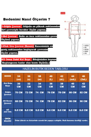 Kadın Mavi Beyaz Desenli Göğüs Askılı Astarlı Yüksel Bel Bikini Takım HZL24S-AR1608