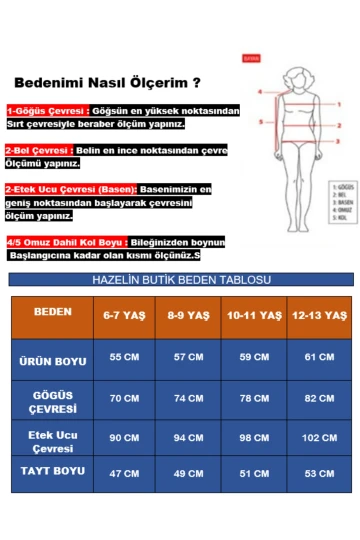 Kız Çocuk Fuşya Lacivert Detaylı 6-13 Yaş KolsuzTaytlı Mayo HZL24S-AR1141
