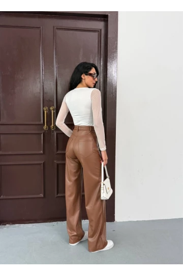 Kadın Beyaz Uzun Tül Kol Sandy Bluz HZL25W-FRY122521