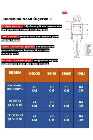 Kadın Taş İp Askılı Örme Body Bluz HZL24S-ZK11001