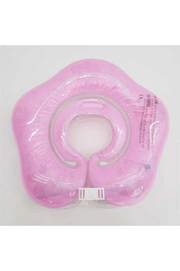 Kız Bebek Pembe Emniyet Kilitli Yüzme Boyun Simidi HZL25S-BR01